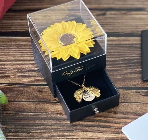 Cofre Girasol + Collar Girasol