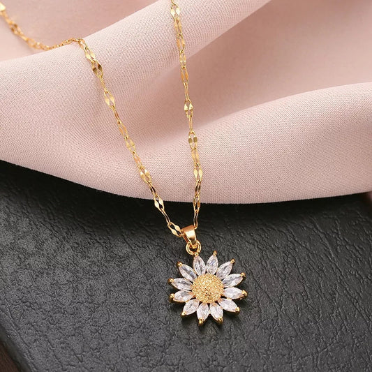 Collar Girasol de Zircon