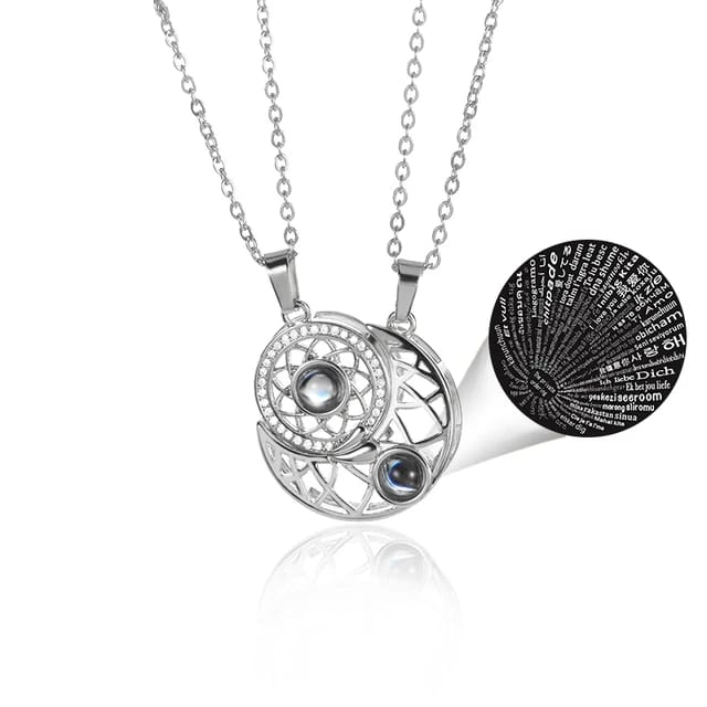 Collar Sol y Luna para Pareja